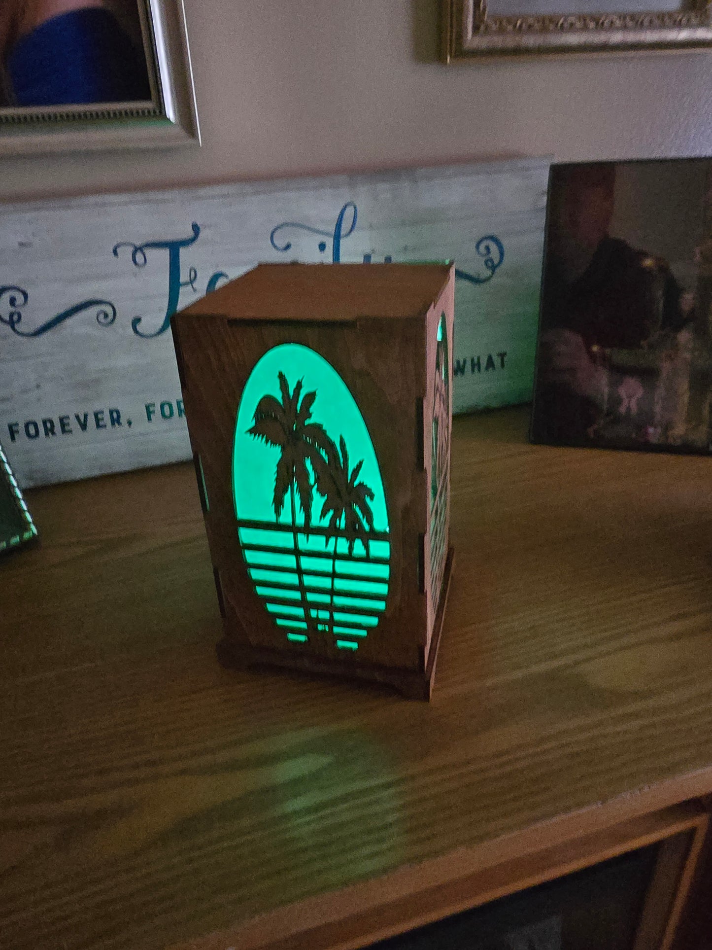 Palm Tree Table Top Light