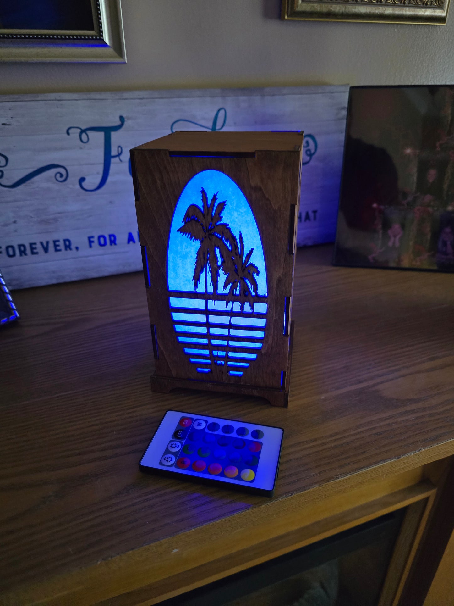 Palm Tree Table Top Light